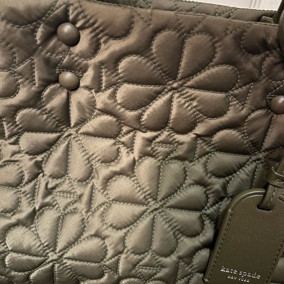 Kate Spade Tilly Quilted Small Tote Bag Green - Picture 6 of 10